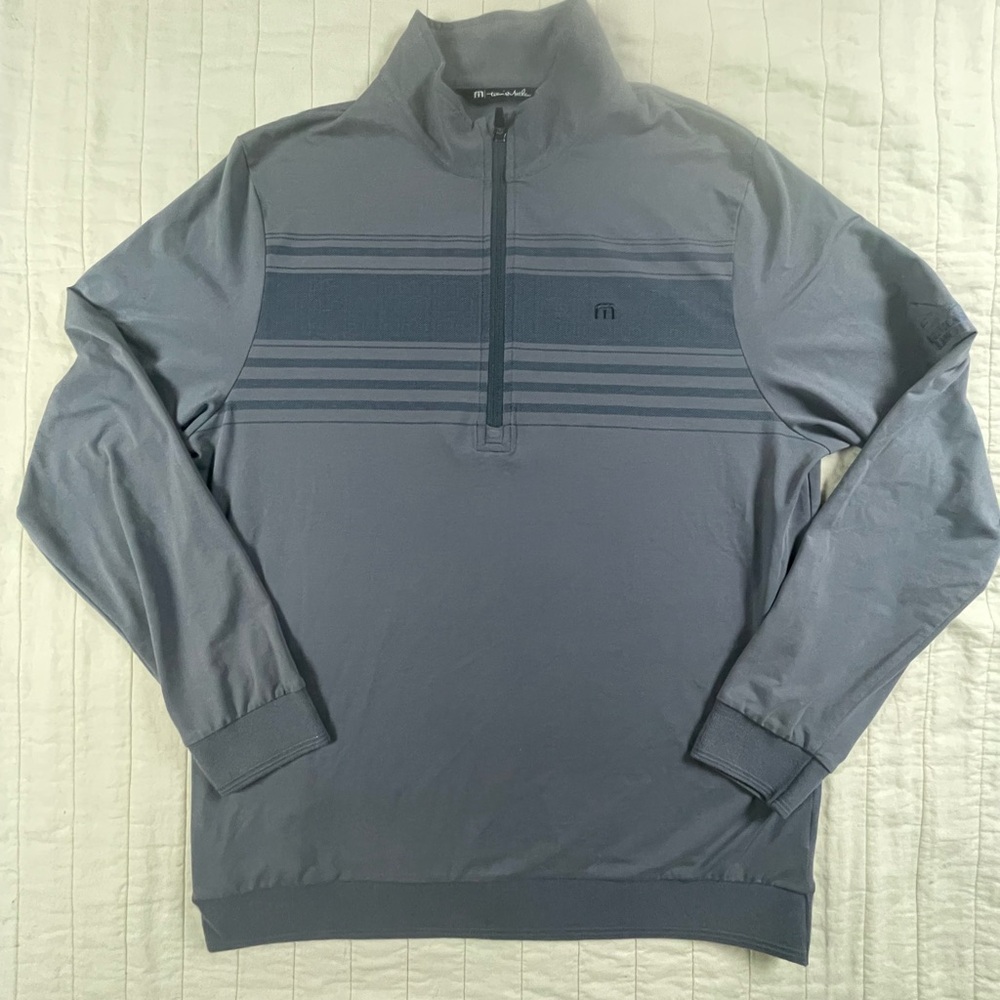 Travis Mathew Steel Blue Pullover Whitehawk Golf Club Embroidered Men’s Large